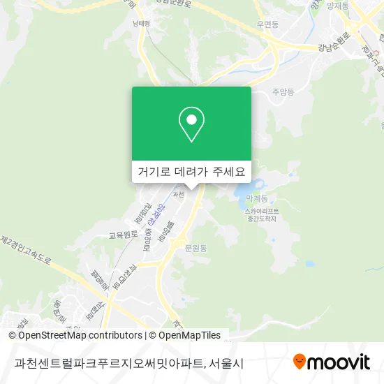 과천센트럴파크푸르지오써밋아파트 지도