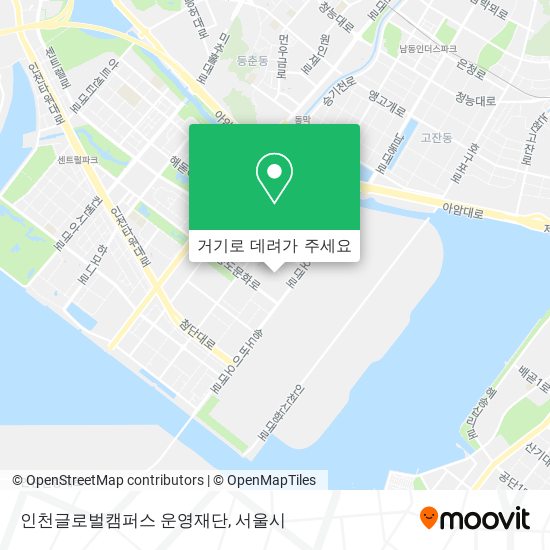인천글로벌캠퍼스 운영재단 지도