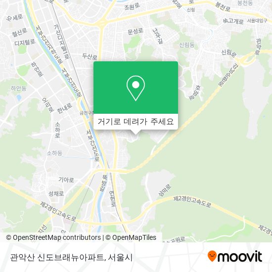관악산 신도브래뉴아파트 지도