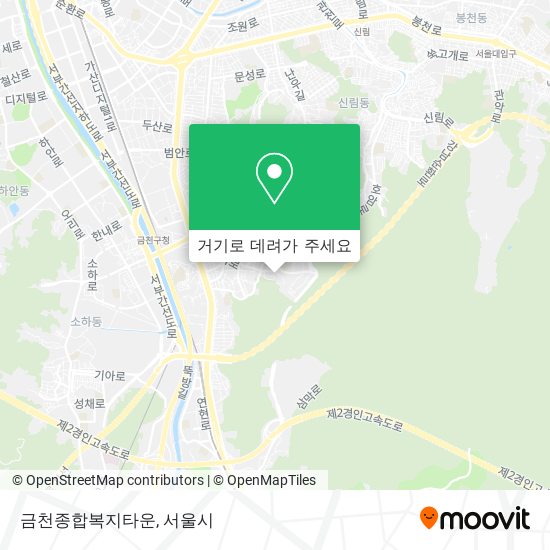 금천종합복지타운 지도
