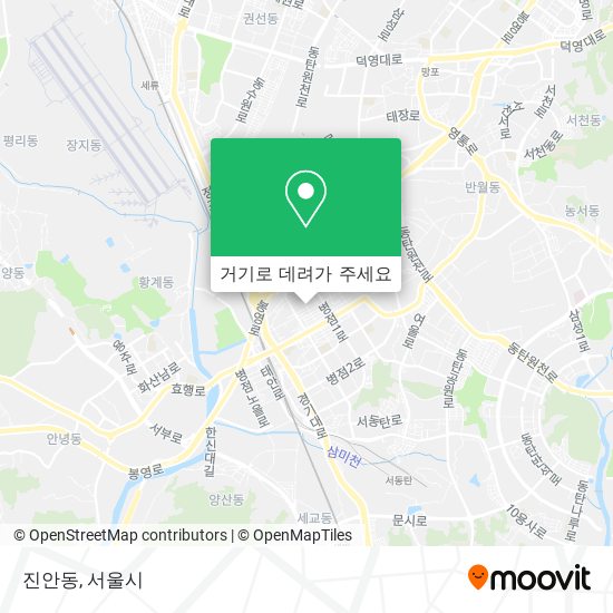 진안동 지도