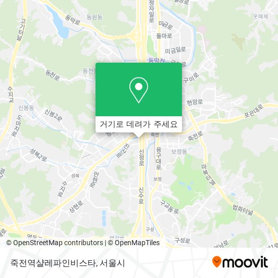 죽전역샬레파인비스타 지도