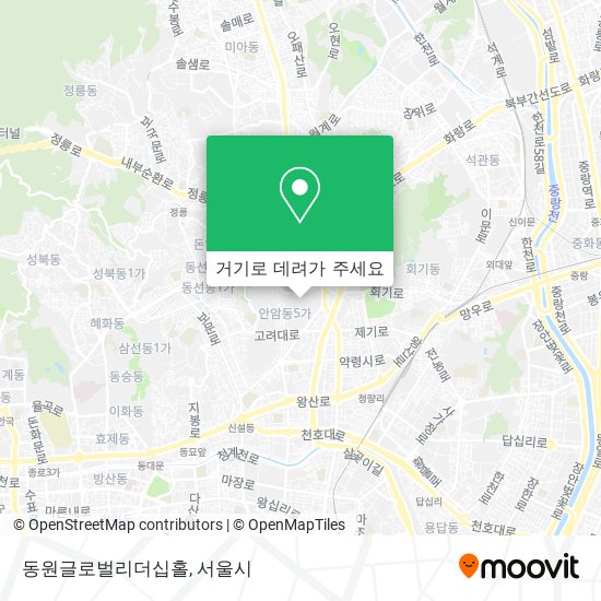 동원글로벌리더십홀 지도