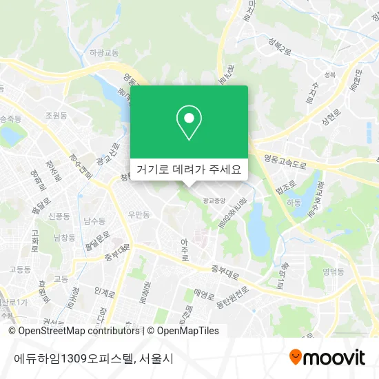 에듀하임1309오피스텔 지도