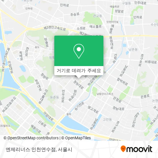 엔제리너스 인천연수점 지도