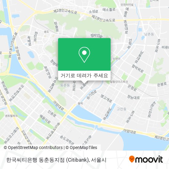 한국씨티은행 동춘동지점 (Citibank) 지도