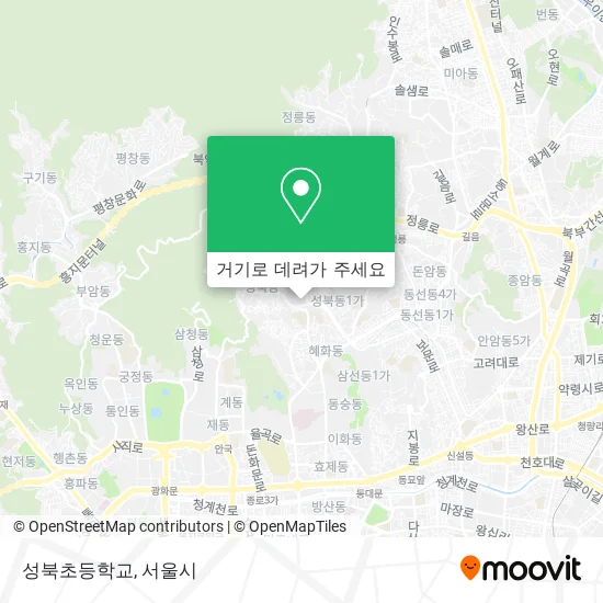 성북초등학교 지도