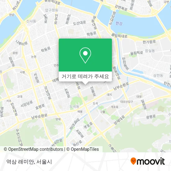 역삼 래미안 지도