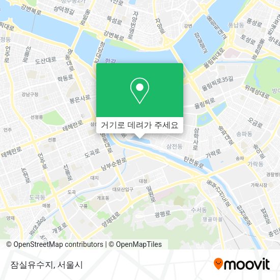 잠실유수지 지도