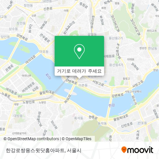 한강로쌍용스윗닷홈아파트 지도