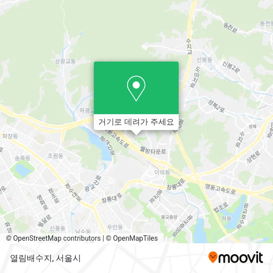 열림배수지 지도