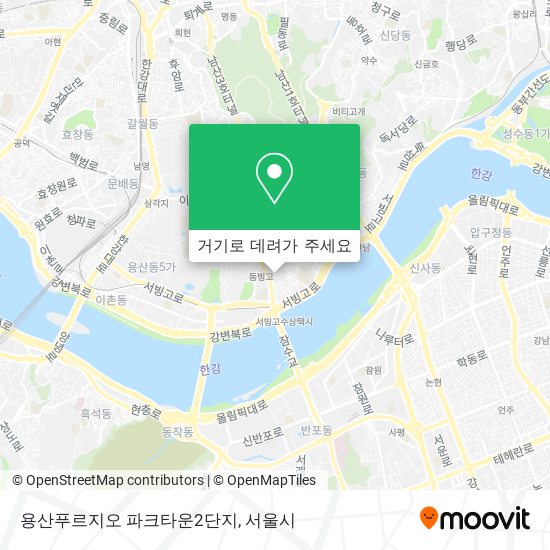 용산푸르지오 파크타운2단지 지도