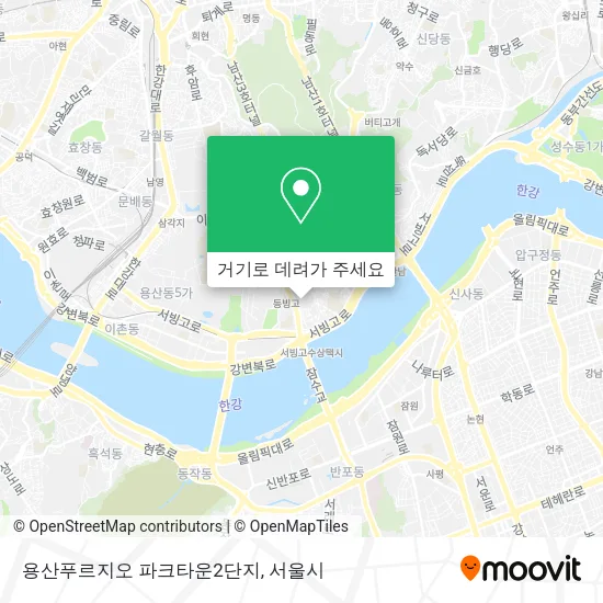 용산푸르지오 파크타운2단지 지도