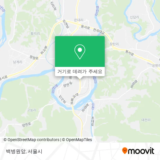백병원앞 지도