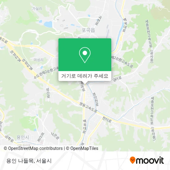 용인 나들목 지도