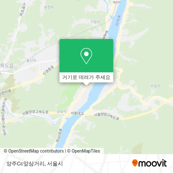 양주Cc앞삼거리 지도