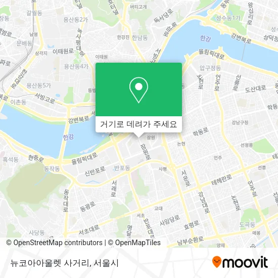 뉴코아아울렛 사거리 지도