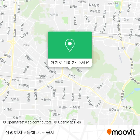 신명여자고등학교 지도