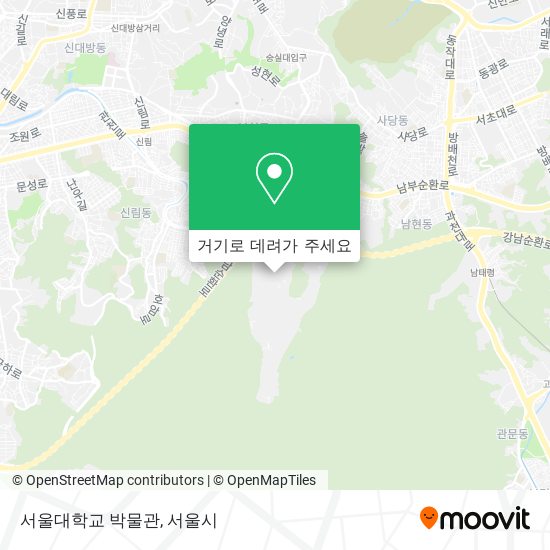 서울대학교 박물관 지도