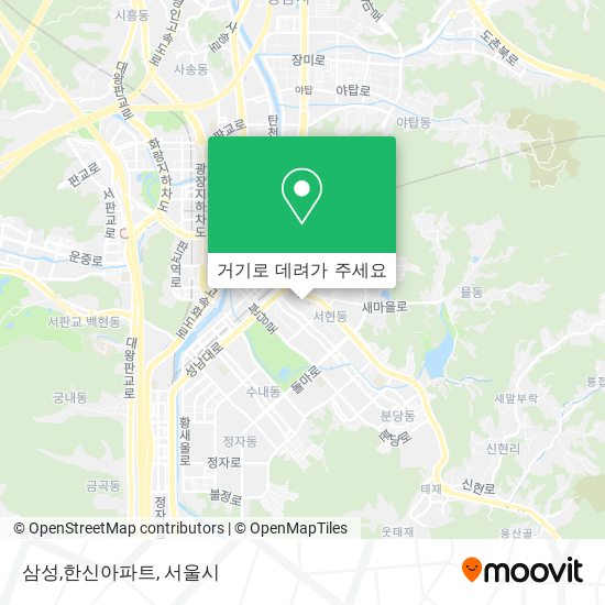 삼성,한신아파트 지도