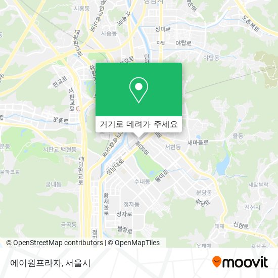 에이원프라자 지도