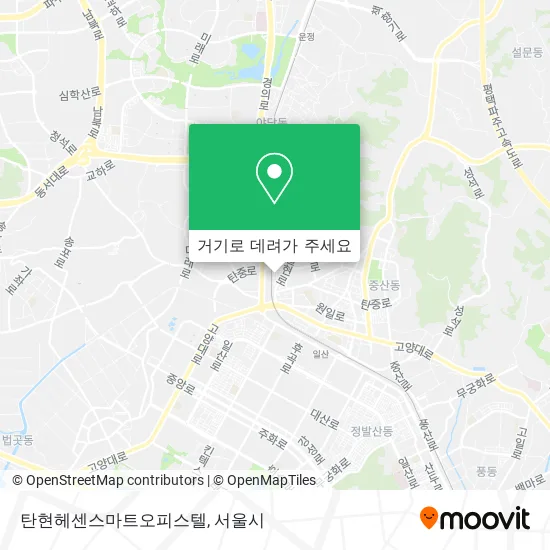 탄현헤센스마트오피스텔 지도