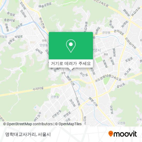 명학대교사거리 지도