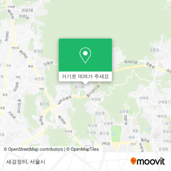 세검정터 지도