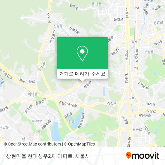 상현마을 현대성우2차 아파트 지도