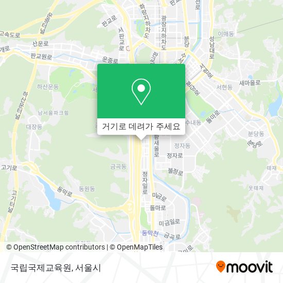국립국제교육원 지도