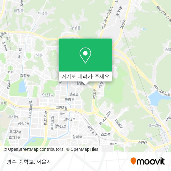 경수 중학교 지도