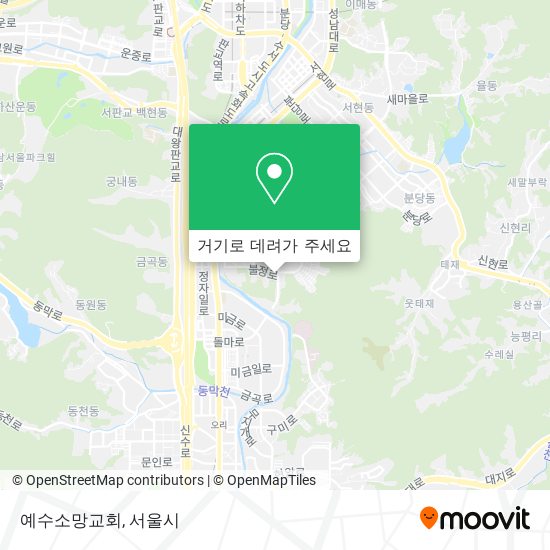 예수소망교회 지도