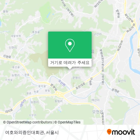 여호와의증인대회관 지도