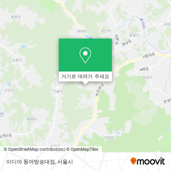 이디야 동아방송대점 지도