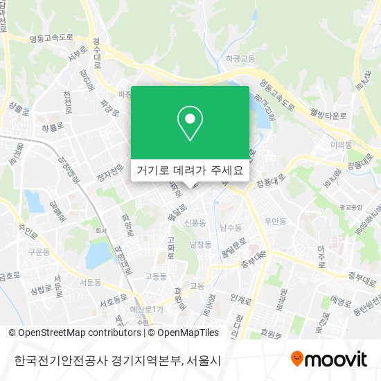 한국전기안전공사 경기지역본부 지도