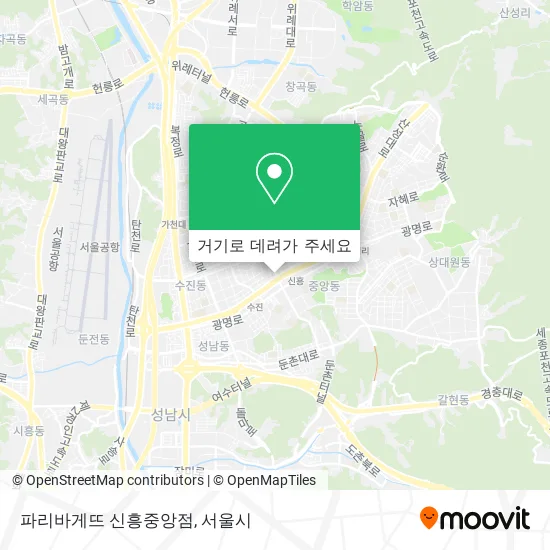 파리바게뜨 신흥중앙점 지도