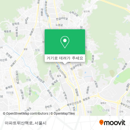 아파트뒤산책로 지도