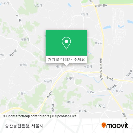 송산농협은행 지도