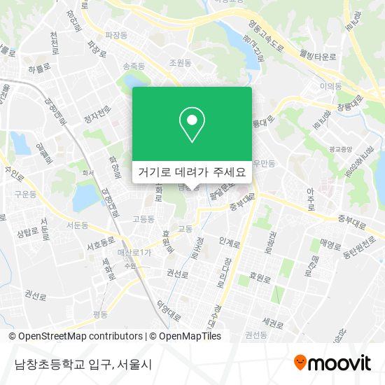 남창초등학교 입구 지도