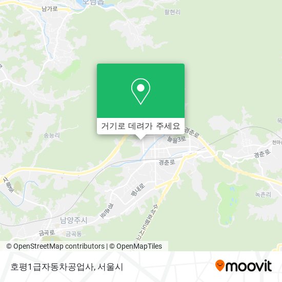 호평1급자동차공업사 지도