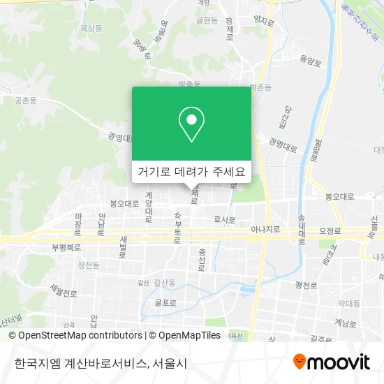 한국지엠 계산바로서비스 지도