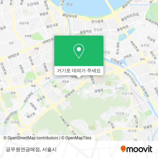 공무원연금매점 지도