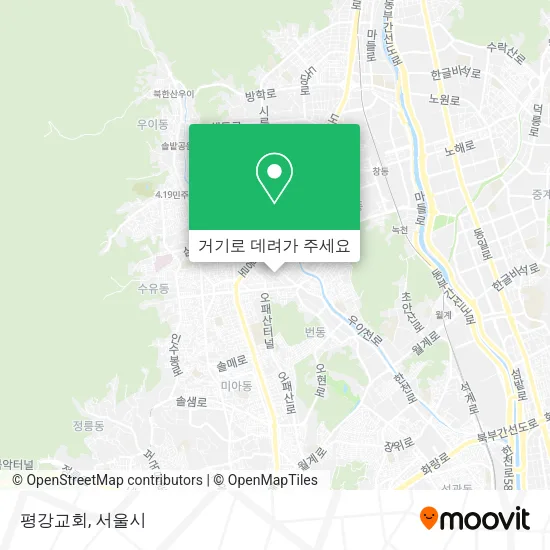 평강교회 지도