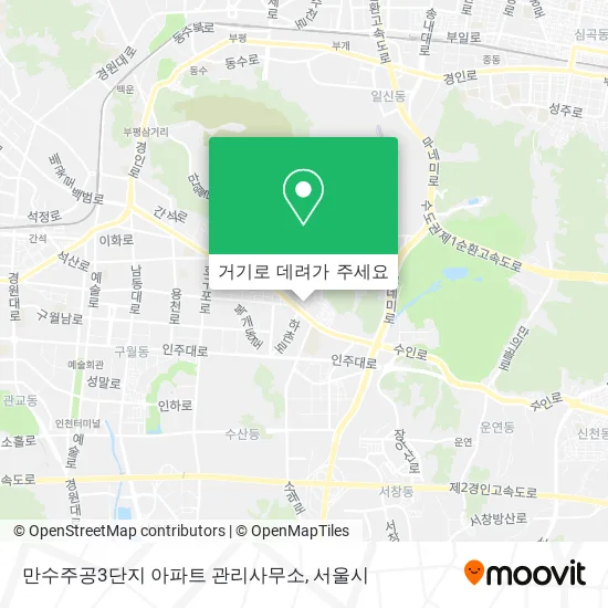 만수주공3단지 아파트 관리사무소 지도