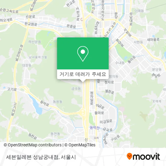 세븐일레븐 성남궁내점 지도