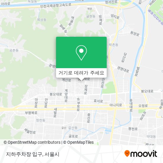지하주차장 입구 지도