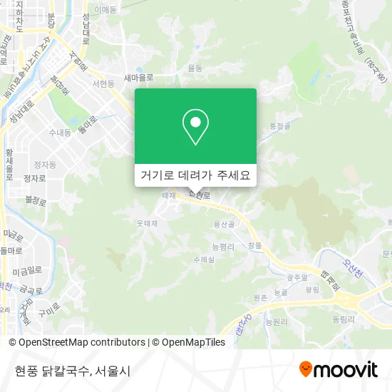 현풍 닭칼국수 지도