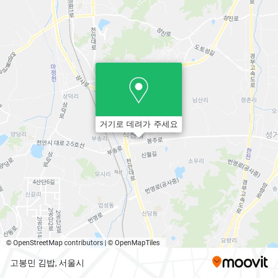 고봉민 김밥 지도