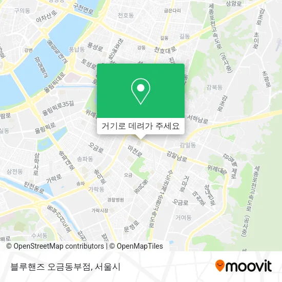 블루핸즈 오금동부점 지도