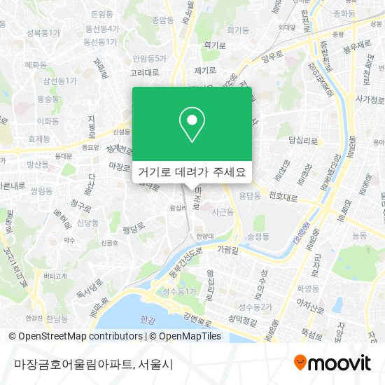 마장금호어울림아파트 지도